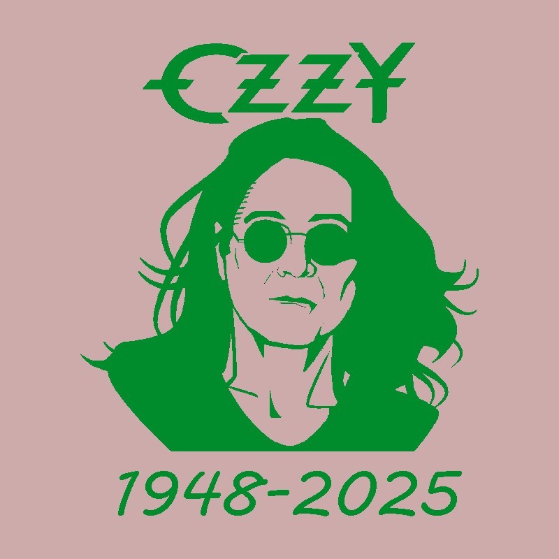 ozzy osbourne Five inch vinyl self adhesive car window/laptop sticker