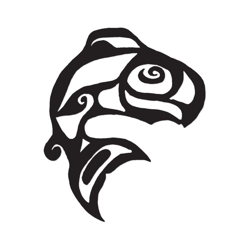 Tribal Fish – Vinyl Decal Sticker – Multiple Color & Sizes – ebn410