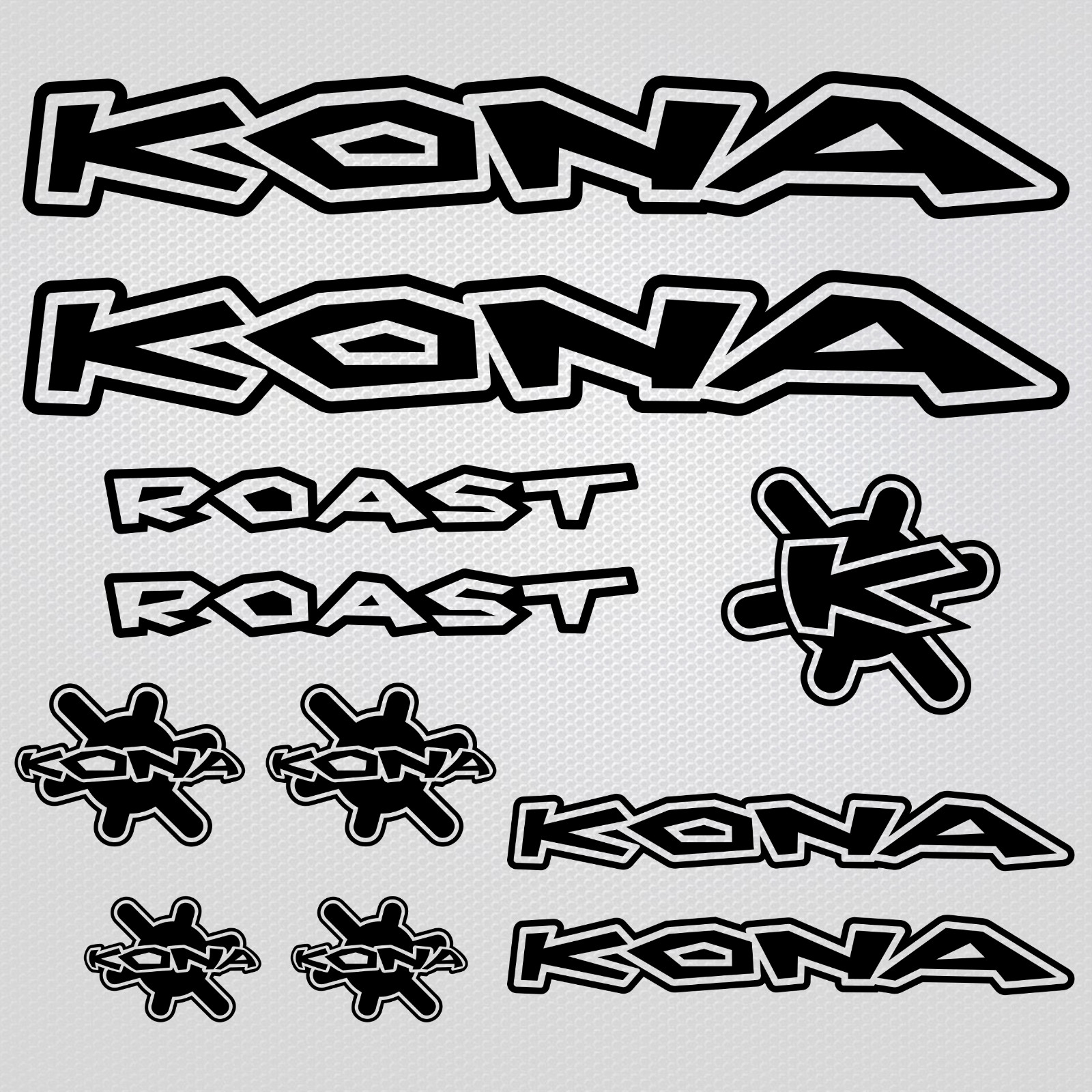 Kona Roast decals frame stickers mountain bike frame bmx mtb vinyl ORACAL
