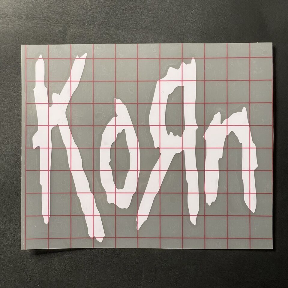 Korn Nu Metal Car Decal Vinyl Glossy Heavy Band Logo Bumper Sticker Outline