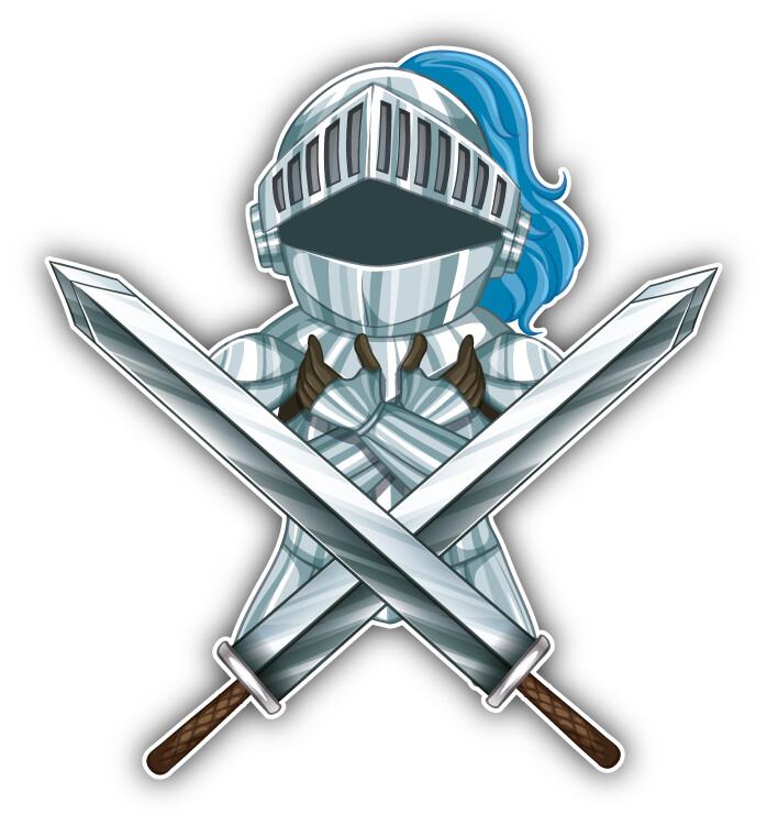 Fairytale Armor Car Bumper Sticker Decal