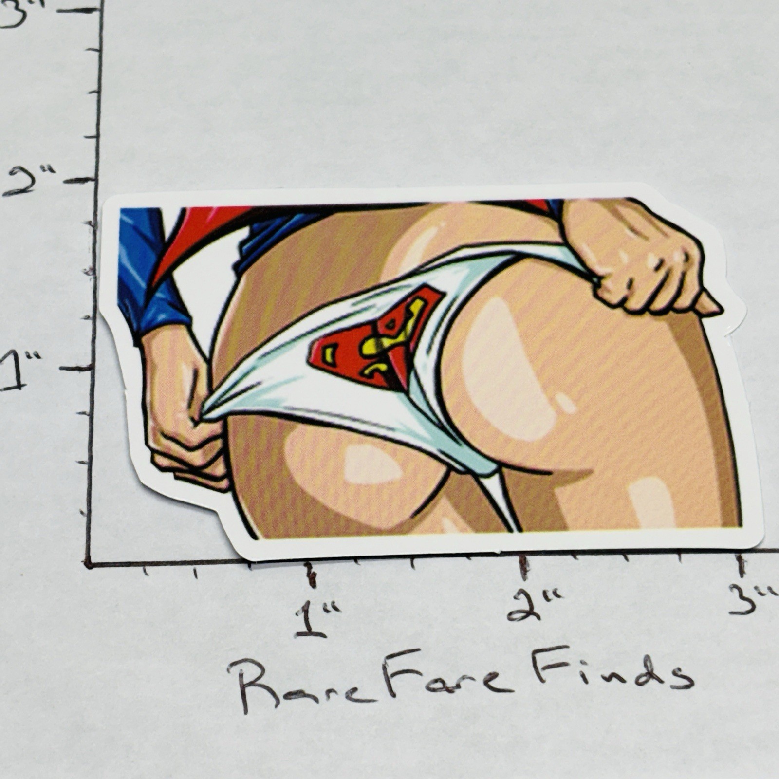 NEW‼ Sexy Supergirl Panties Cheeky Adult Humor Vinyl Decal Sticker •w/ Tracking‼