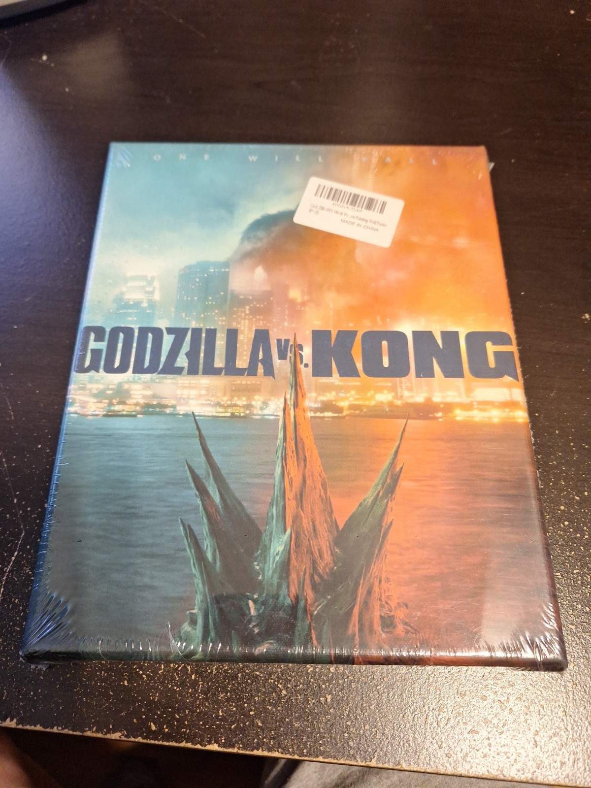 Godzilla vs Kong Canvas Wall Art 7.75" x 9.75" Movie Monster Decor 2021