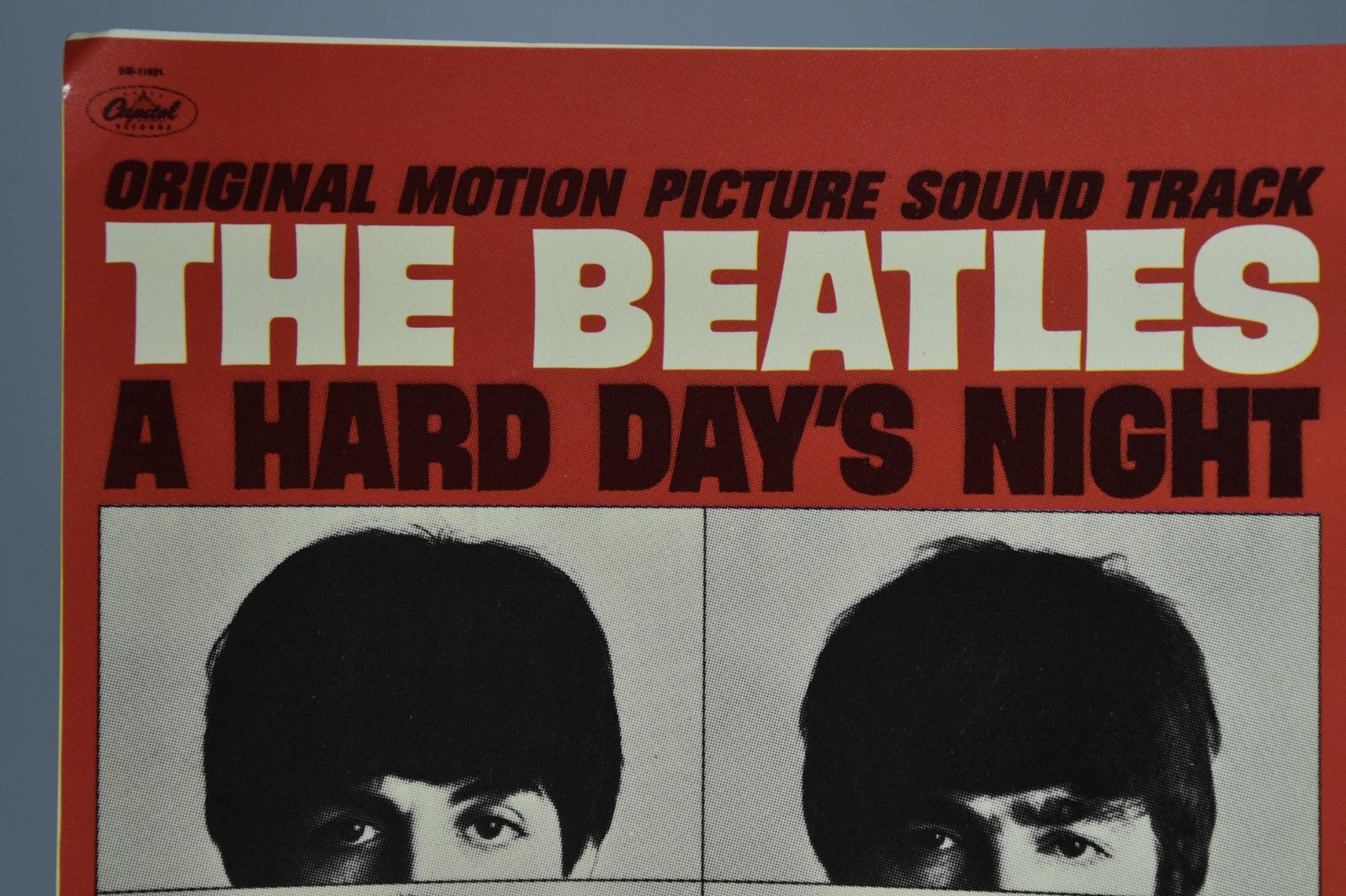 Vintage The Beatles hard Day's Night Cover Art 6" Art Print 45 Record Paper ONLY
