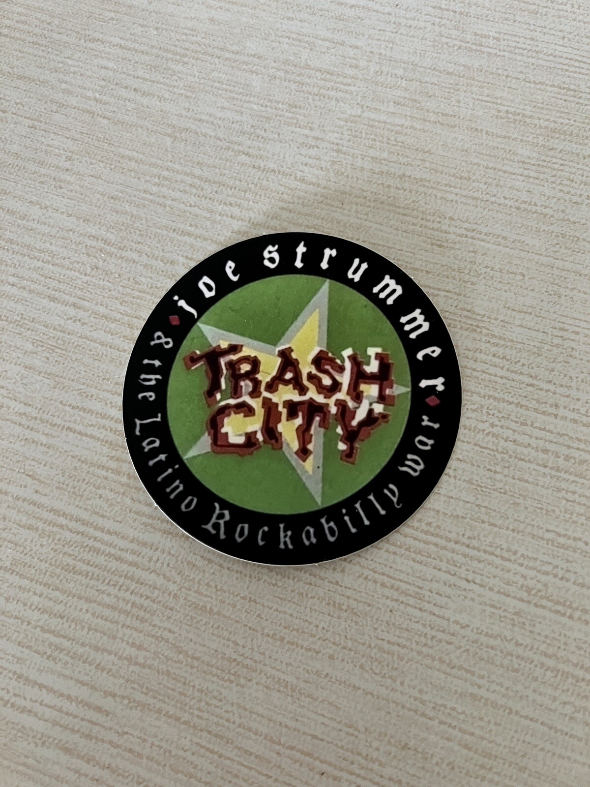 TRASH CITY 3” Sticker Joe Strummer The Clash Punk Rock NEW