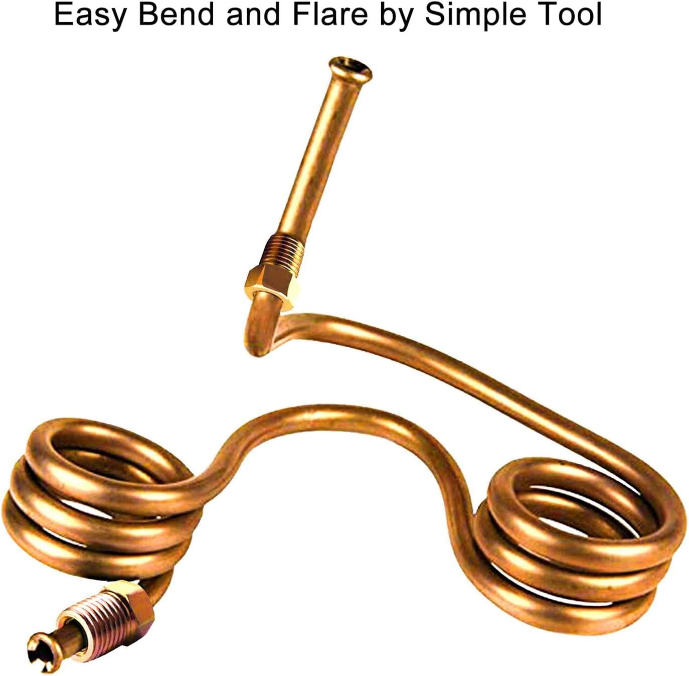 5/16 Brake Line Tubing Kit, Flexible Brake Line(2025 New), 25 ft 5 16 Copper Coa