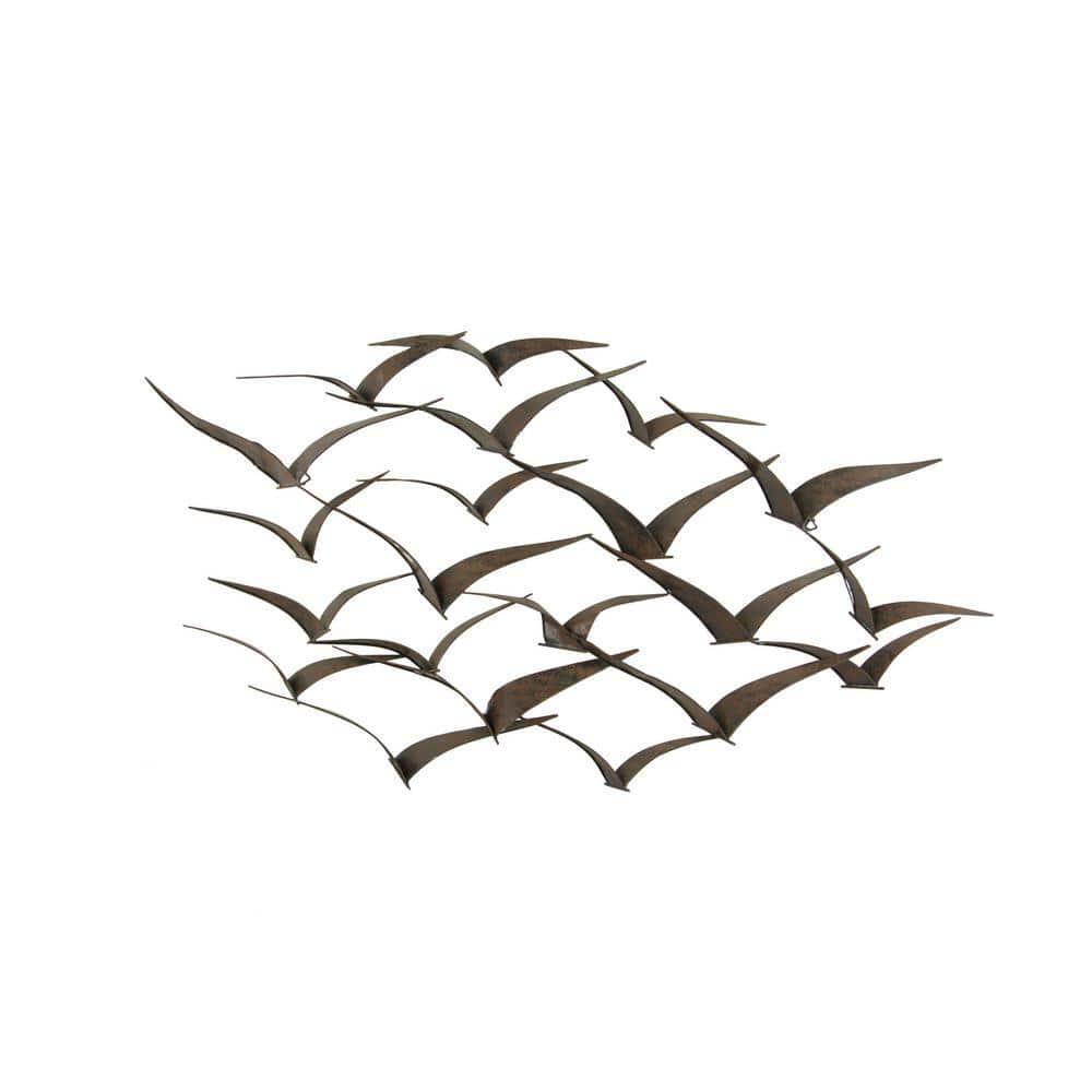 Flight Birds Metal Wall Modern Abstract Contemporary Home Decor Art Sculpture