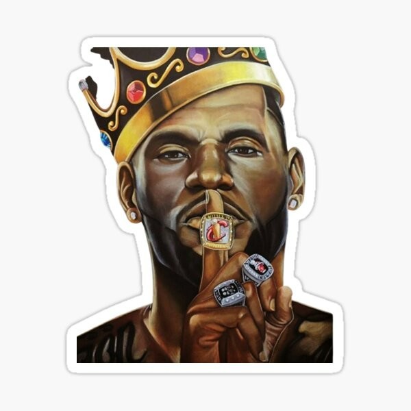 lebron james basketball nba Sticker Gloss Laminate l Waterproof uv resistant