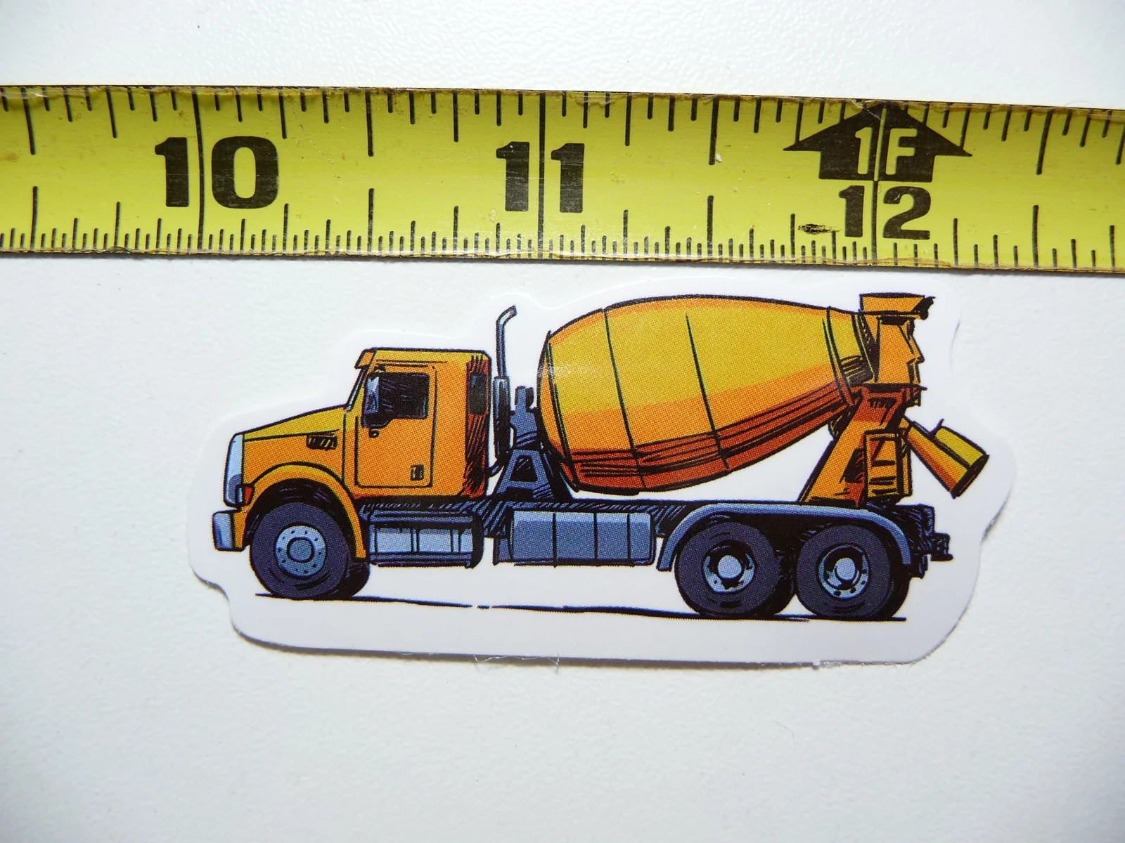 BIG RIG CEMENT CONCRETE TRUCK SMALL STICKER DECAL CONSTRUCTION FUNNY