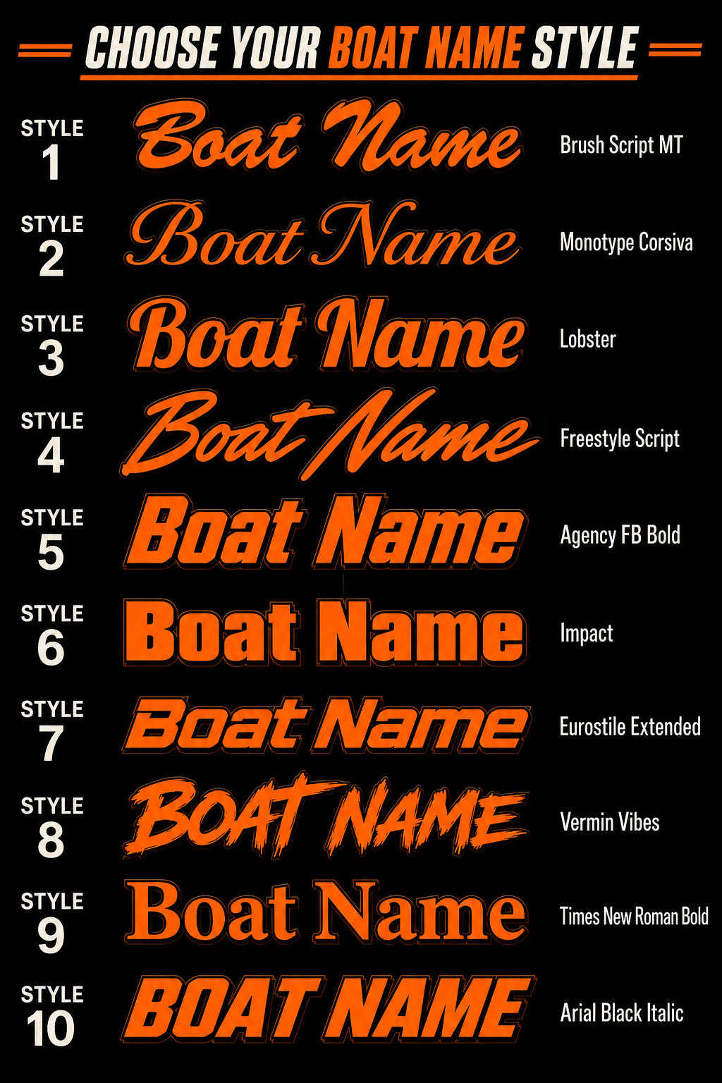 Boat Name Decal / Custom Hull Graphic / Premium Marine Vinyl Lettering
