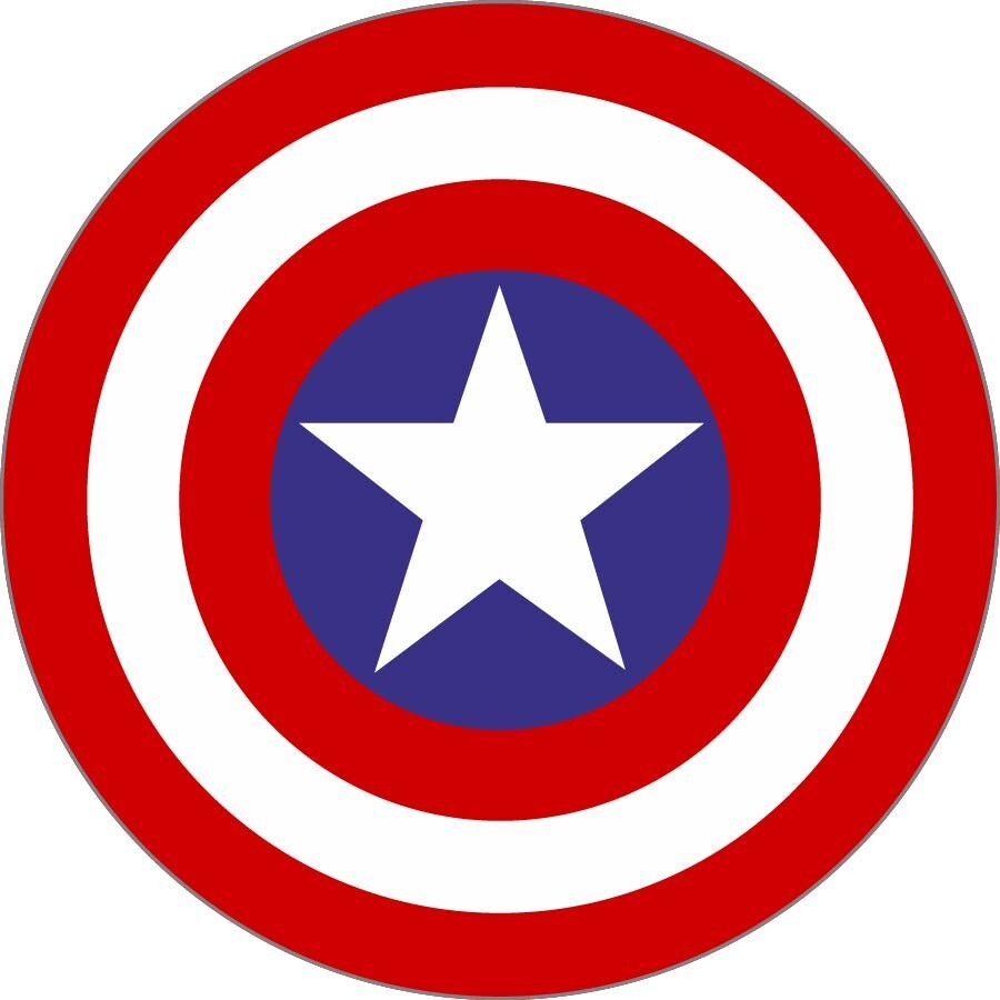 Captain America Vinyl Decal Sticker for Car Laptop Water Bottle Waterproof