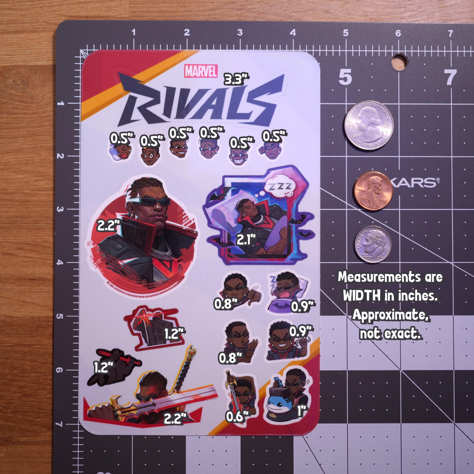 Marvel Rivals Blade Sticker Sheet