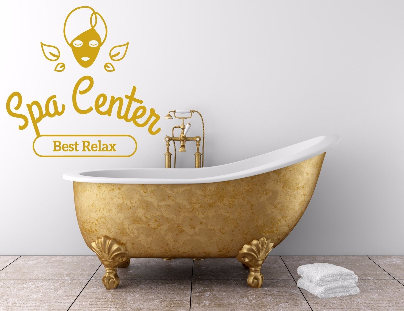 Beauty Studio Decal Spa Centre Best Relax Rest Relaxation Wall Sticker( n647)