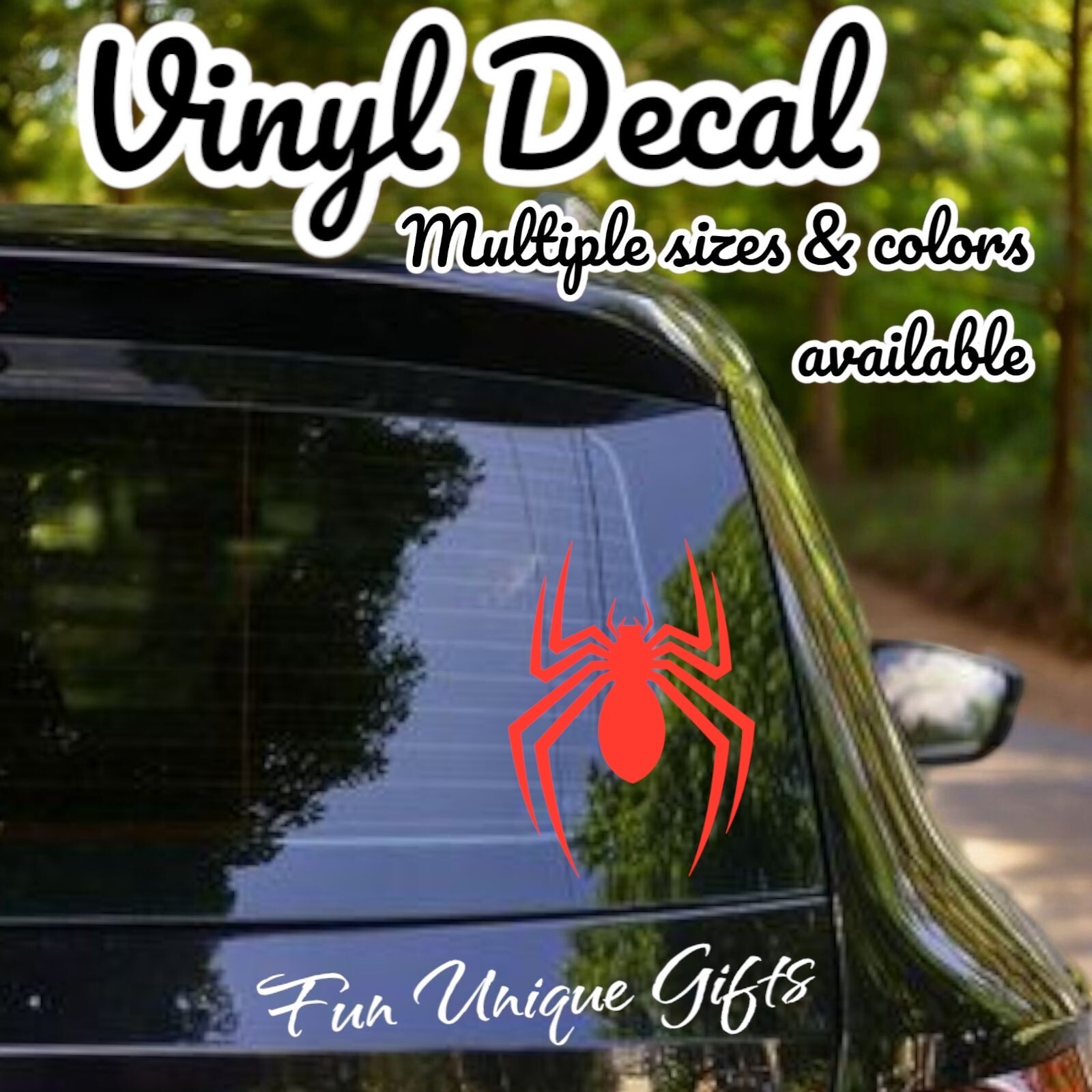 Spider Vinyl Decal Sticker -Multiple Colors & Sizes- FREE SHIPPING