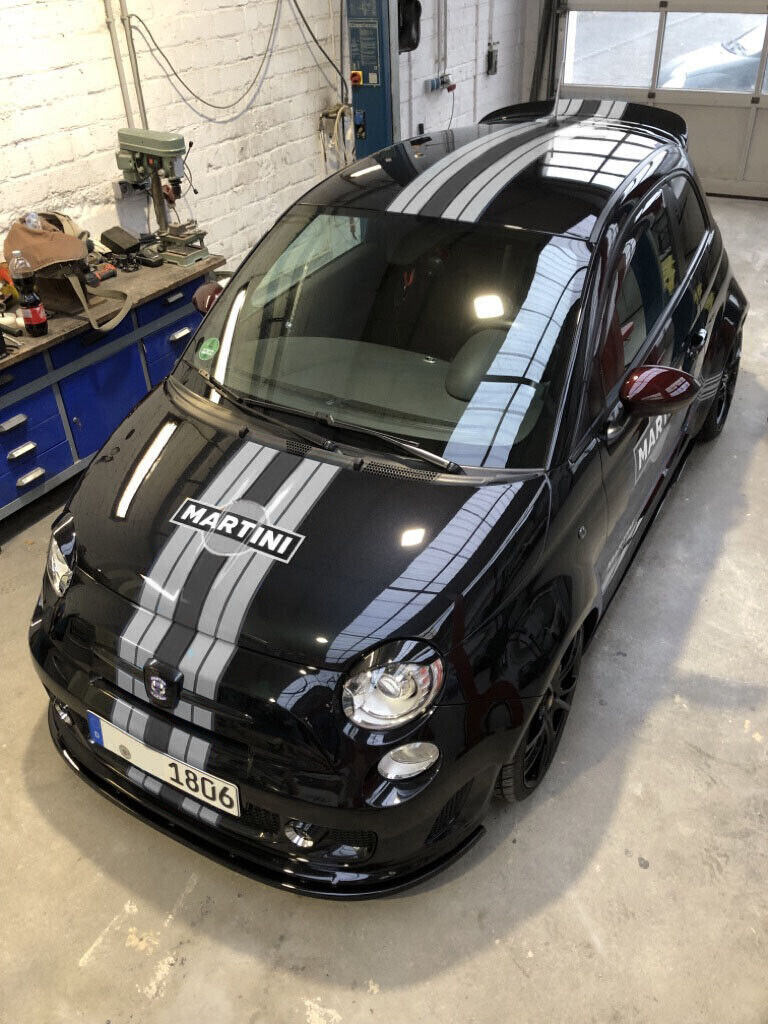 Fiat 500 Abarth Sticker Autocollants – Racing Le Mans Martini – Color or B & W