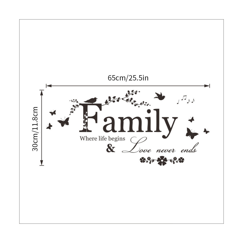 Family Tree Wall Decal Sticker Large Vinyl Photo Picture Frame Home Room Decor