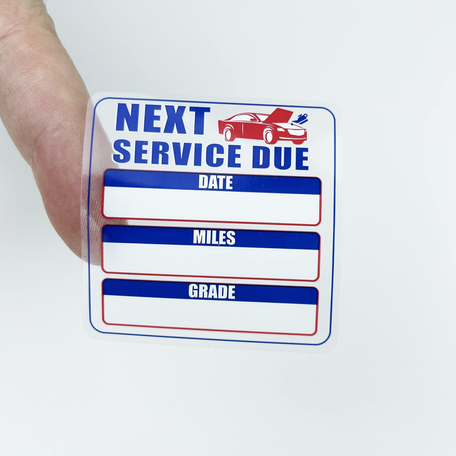 Oil Change Stickers 250 Pcs per Roll-Service Reminder Stickers-2 Inches X 2 Inch