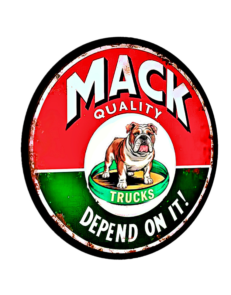 Mack truck sign sticker vintage retro reproduction laptop bumper 4 sizes