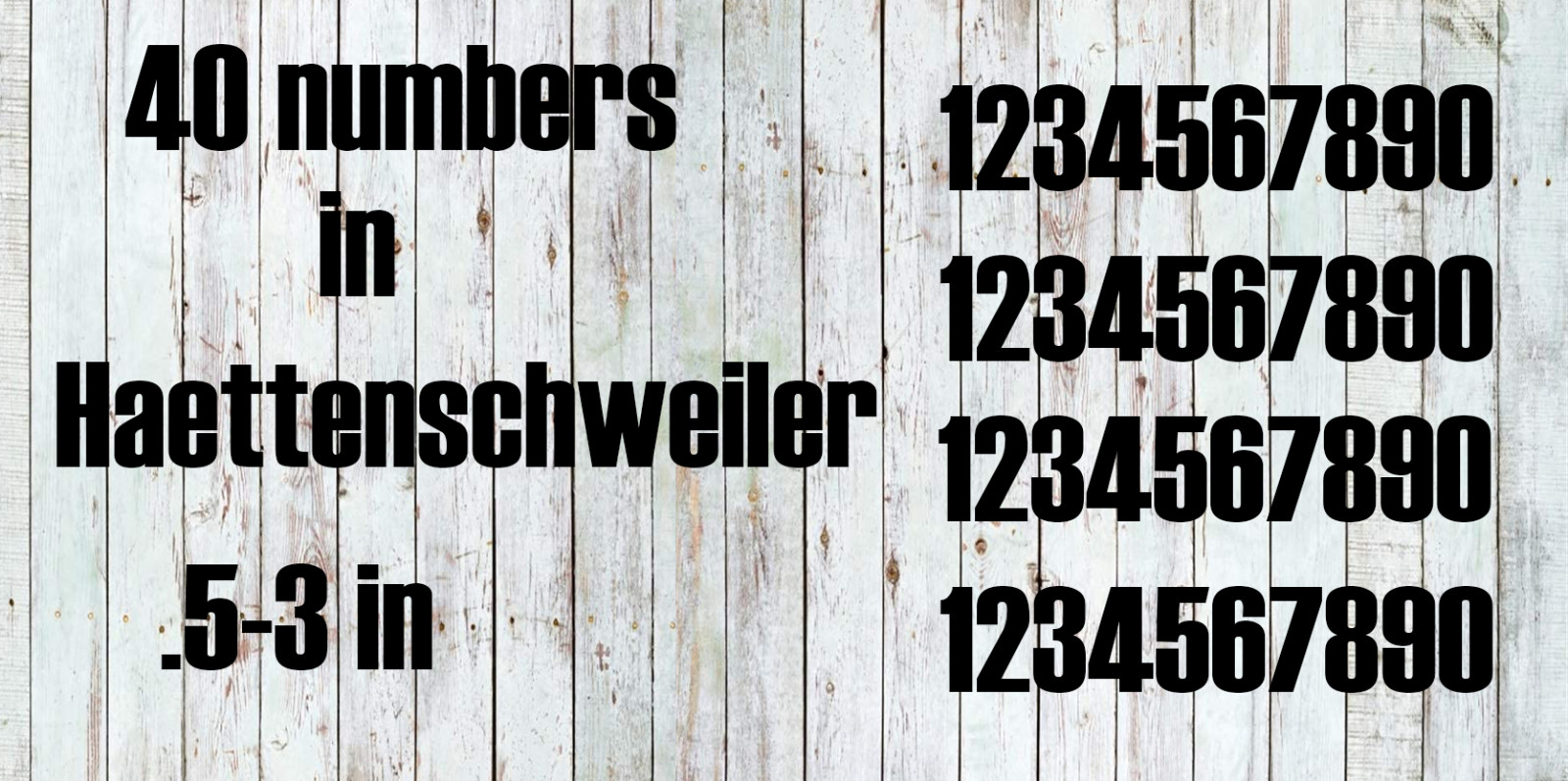 Haettenschweiler Vinyl Street Address Mailbox Number Decal Stickers