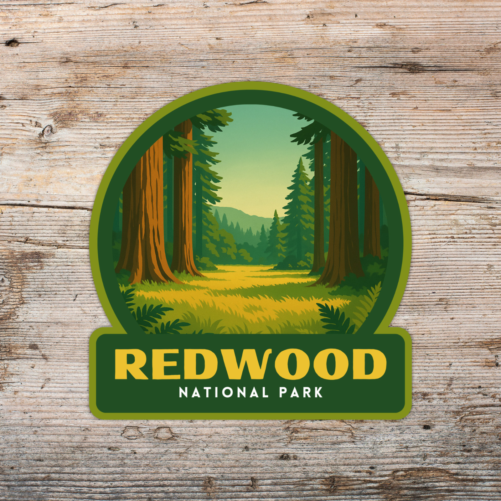 Redwood National Park Sticker Vinyl Decal Laptop Water Bottle Cooler