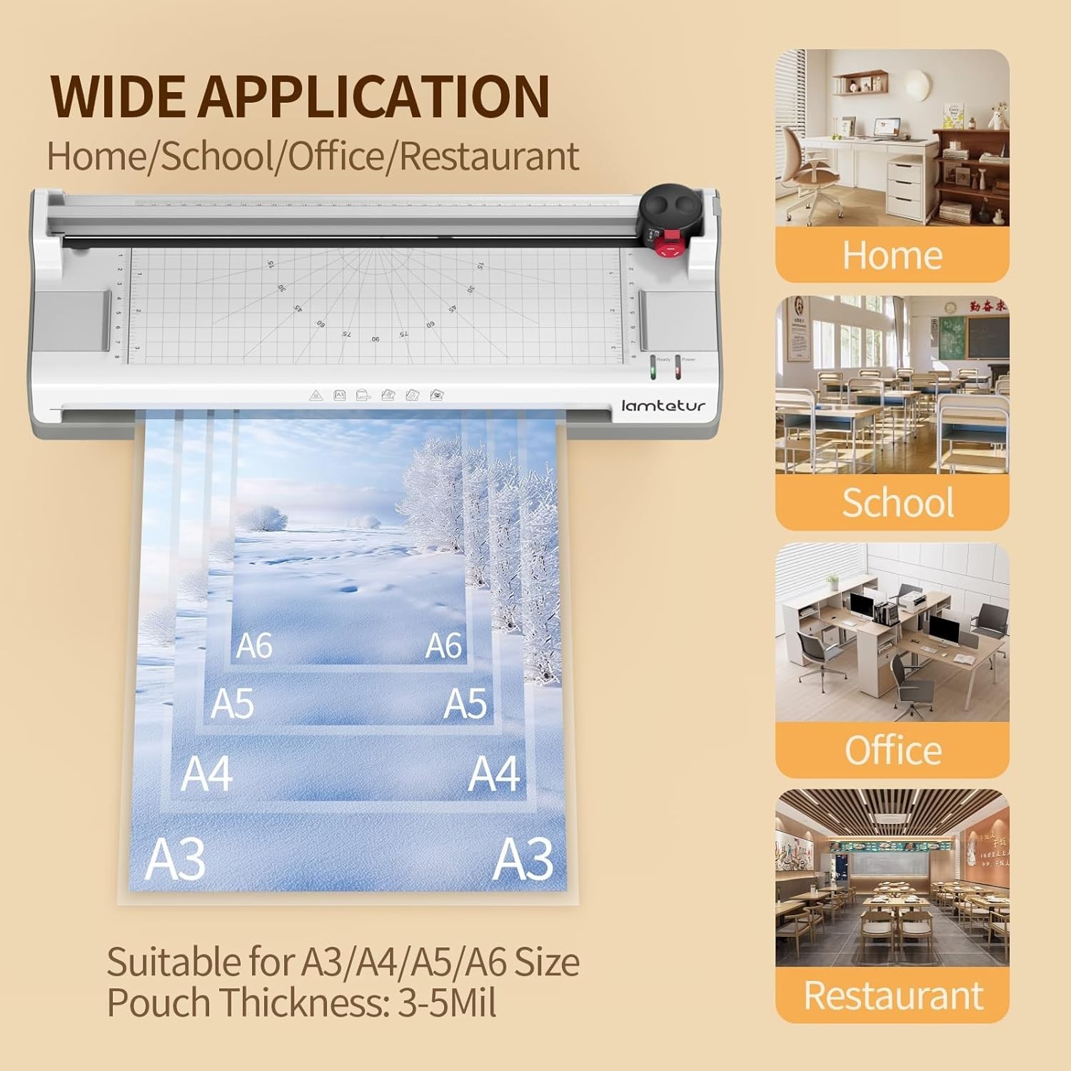7-in-1 Thermal Laminator Machine 11X17 with 20 Letter Size Laminating Sheets,…