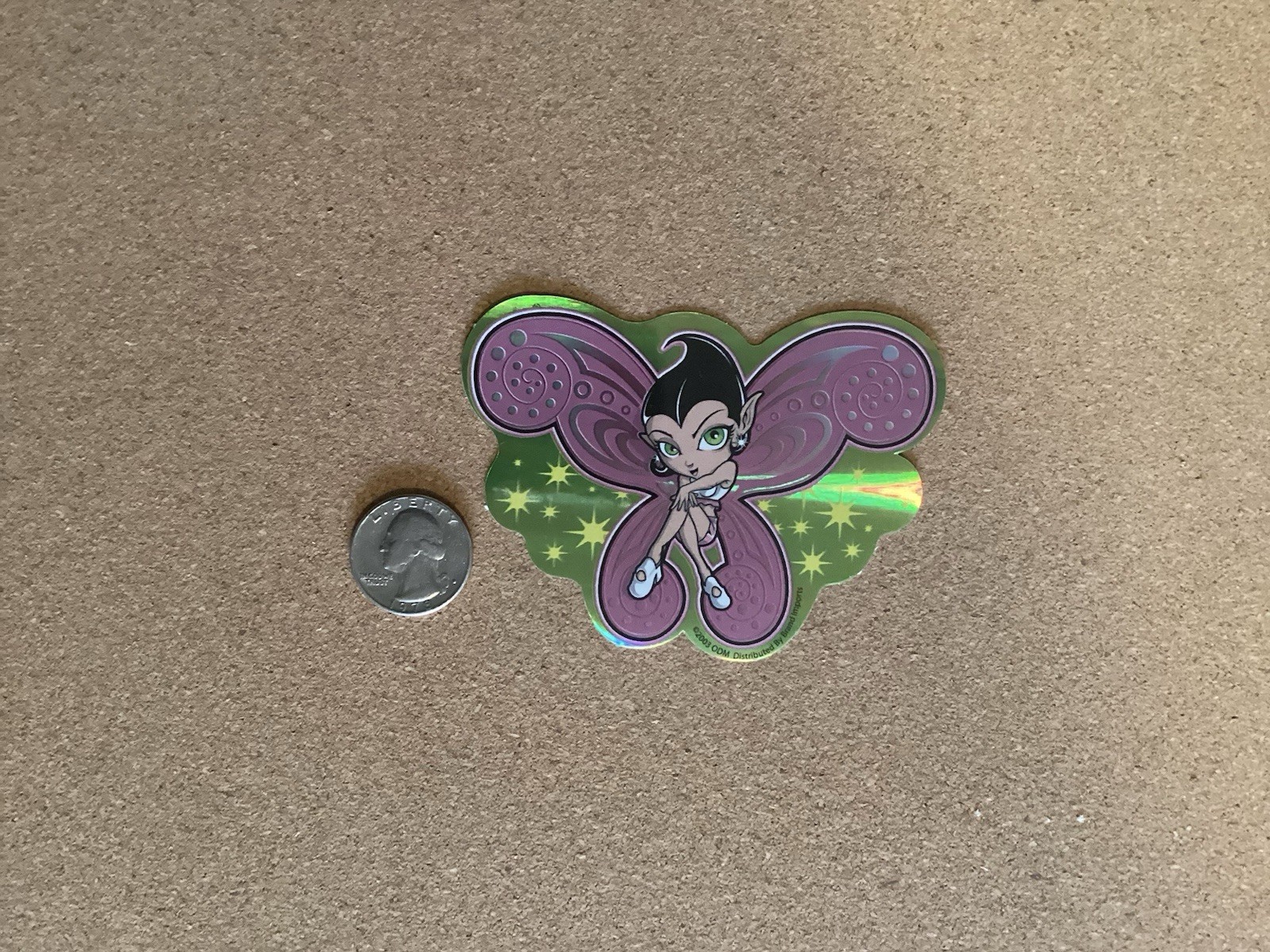 2003 Y2K ODM ZUM Brand Imports Prism Holo Girl Power Vending Sticker Lot of 15