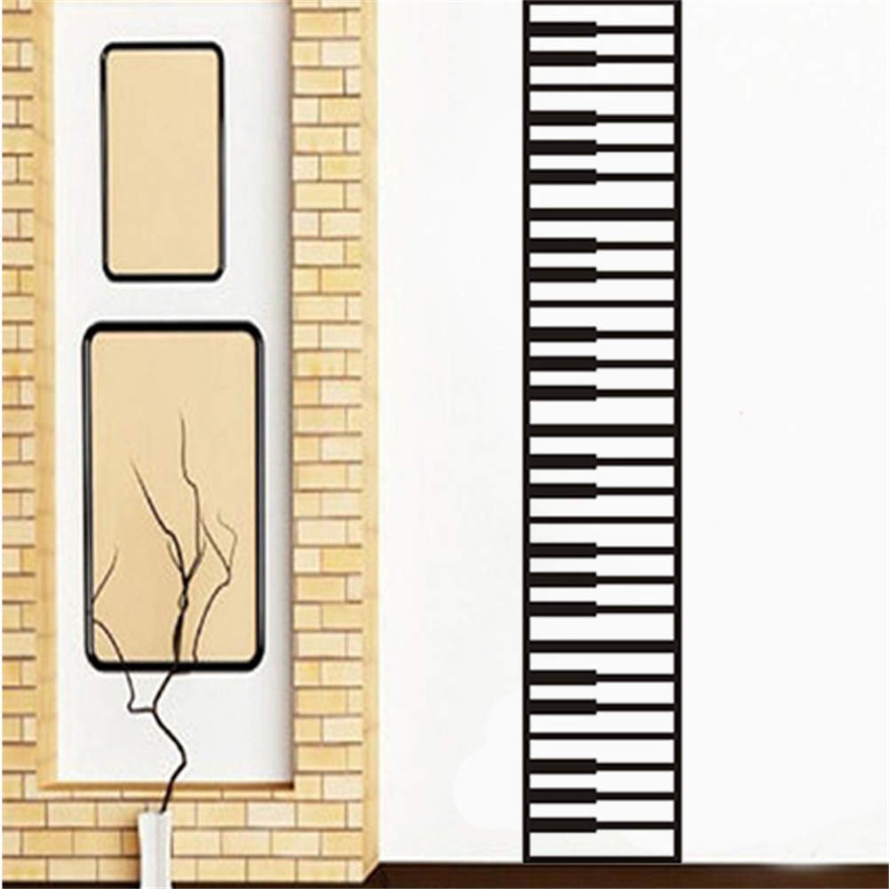 DIY Piano Keyboard Vinyl Decal Music Living Room Nursery Home Decor Wall Sticker