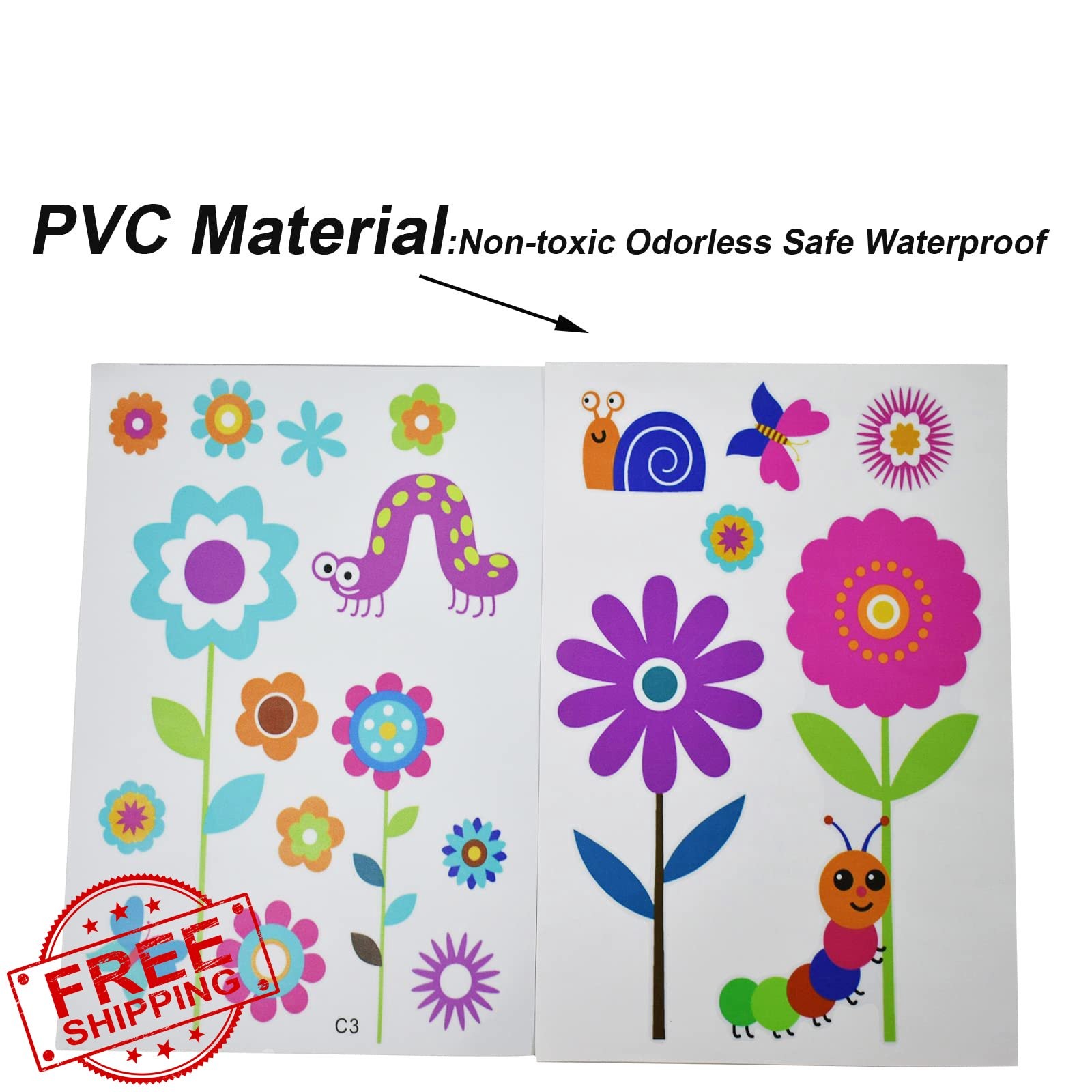 Maydahui Garden Flower Wall Decals