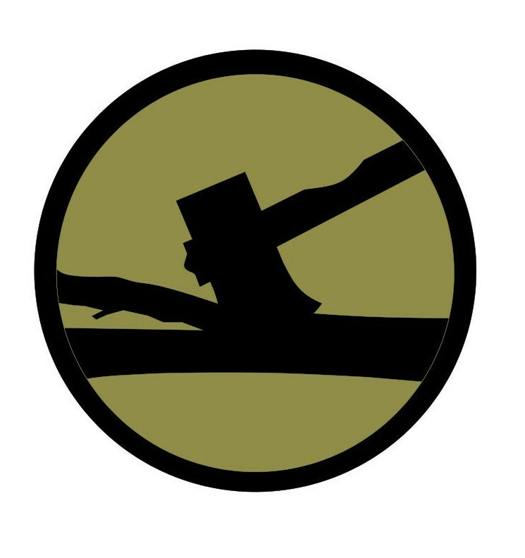 84th Infantry Division Vinyl Window Decal/Sticker Olive/Black
