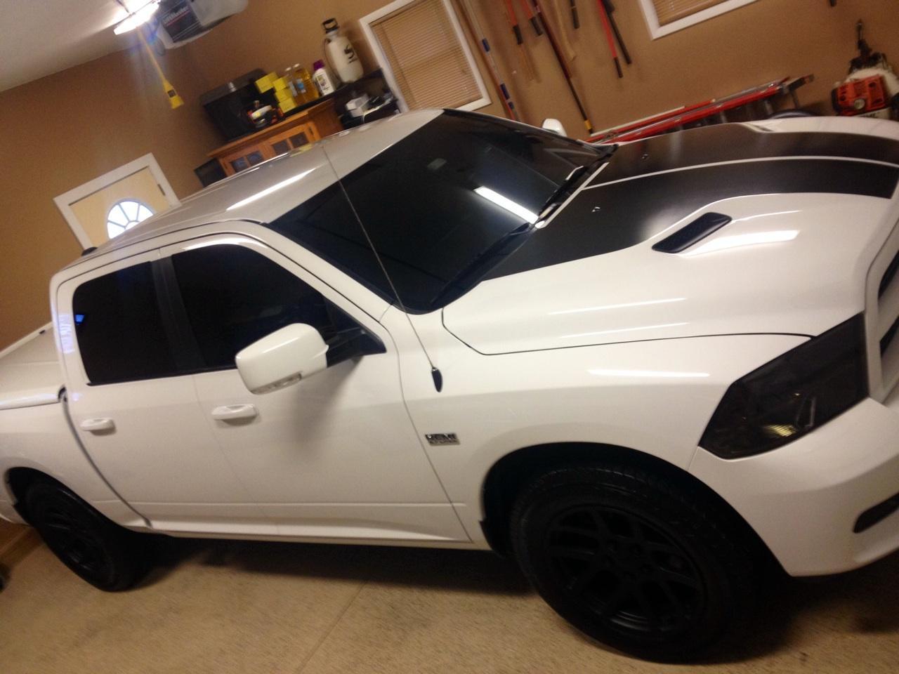 Performance Sport Solid Split Hood Stripe Stripes Decals Fit 2009-2018 Dodge Ram