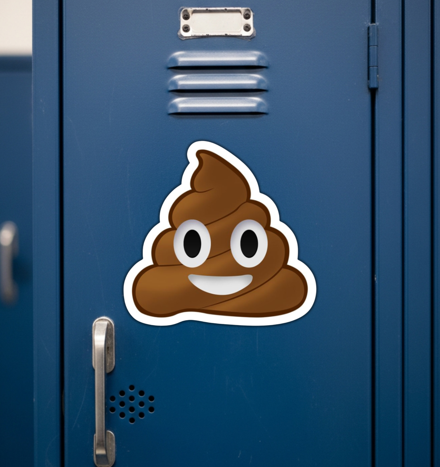 Poop Emoji Fridge Magnet or Laptop Sticker