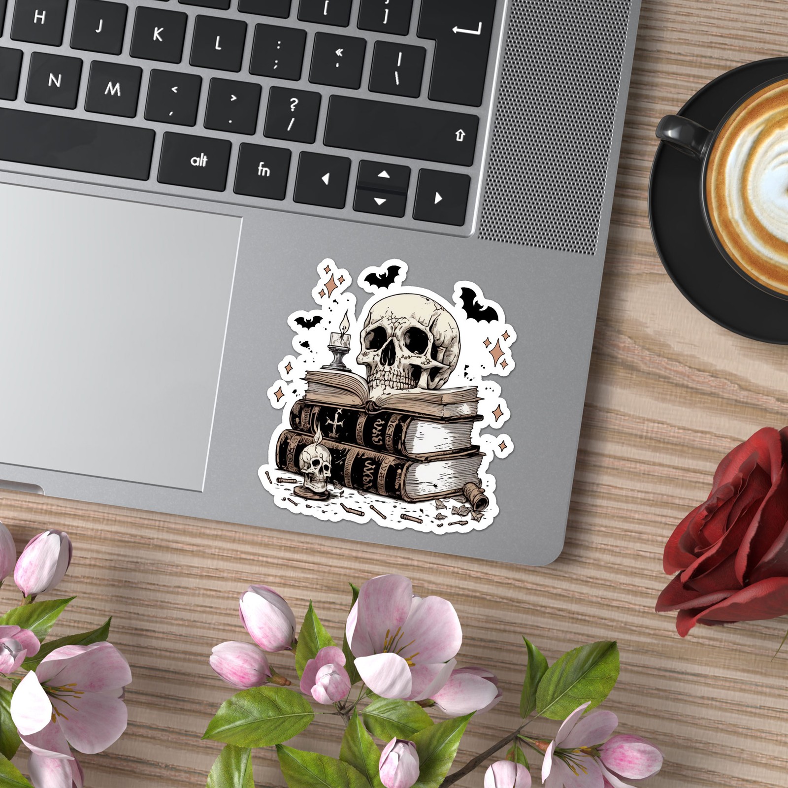 Spell Book Skull Magic – Vinyl Decal Sticker – Car Window Laptop – ebn11371