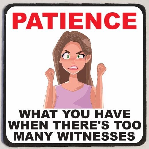 Patience Refrigerator Magnet M49