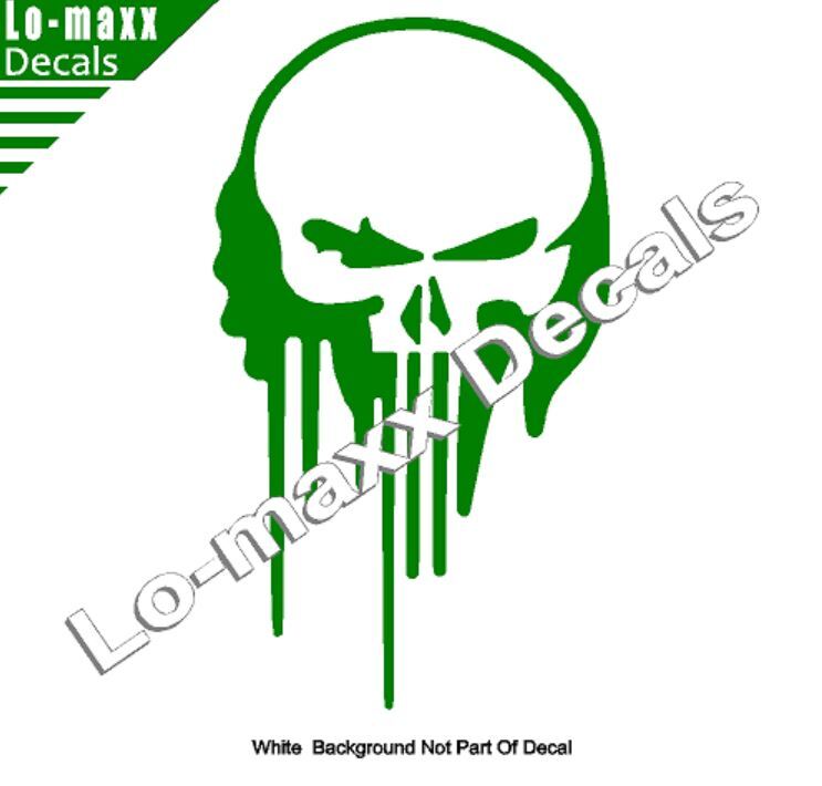 Punisher Skull Death Head Graffiti Art High Performance Die Cut Vinyl Decal
