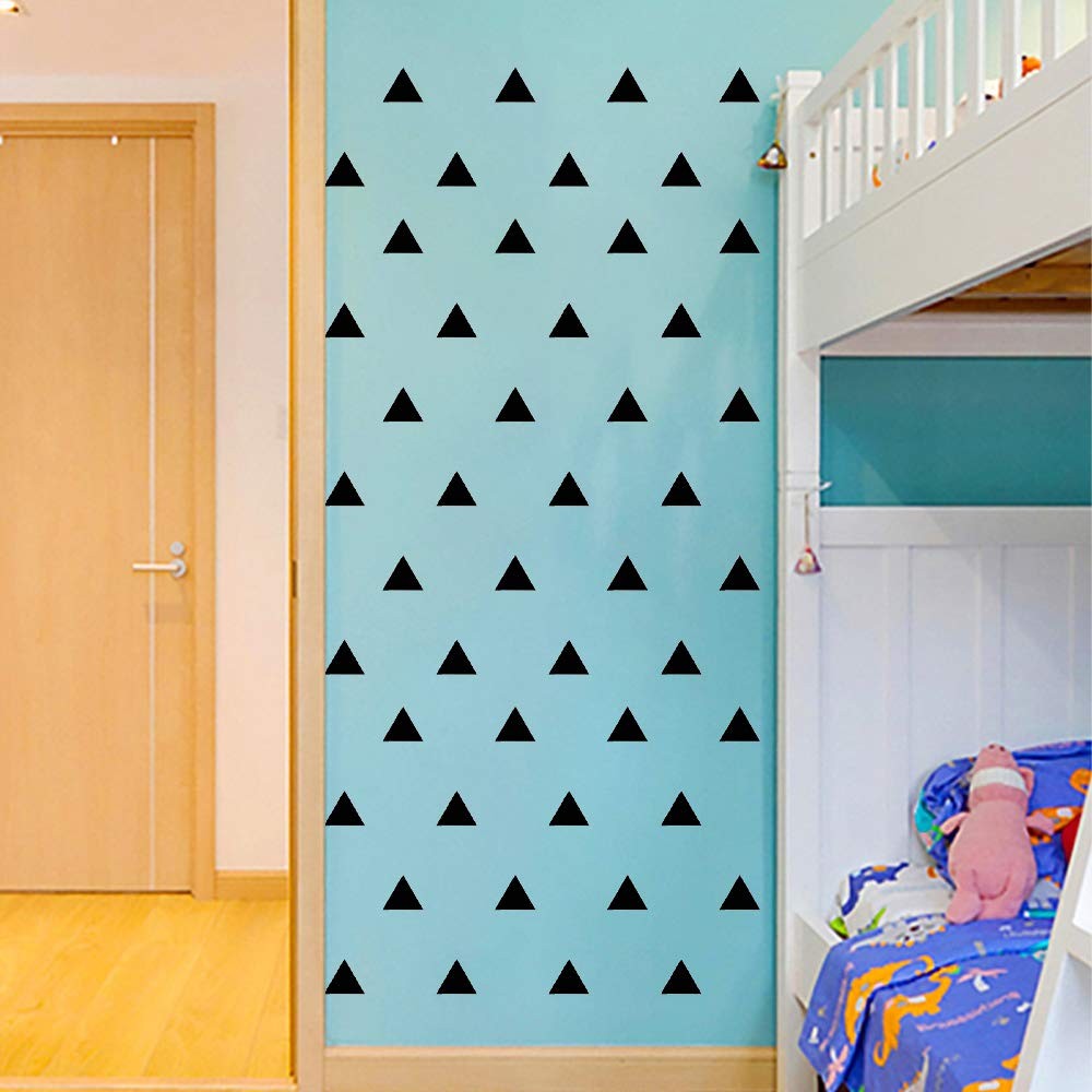245 Triangle Shape Wall Decal Vinyl Stickers, Removable Lovely Triangle Pictu…
