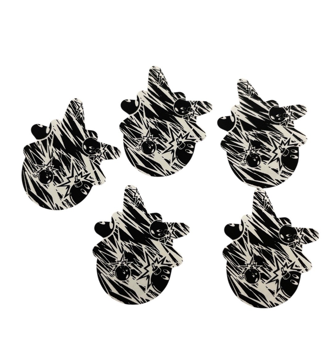 Authentic 🔥 The hundreds Adam Bomb Sticker Vinyl Decal weatherproof Lot Of 5