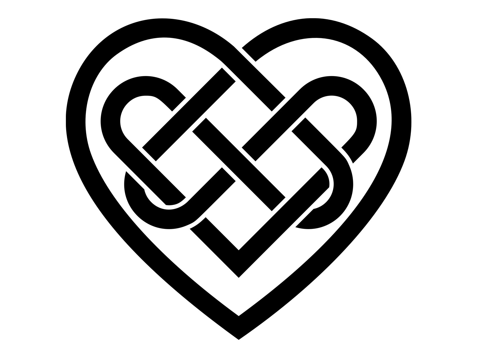 Celtic Knot Heart Love Trinity Triquetra Irish Decal Sticker