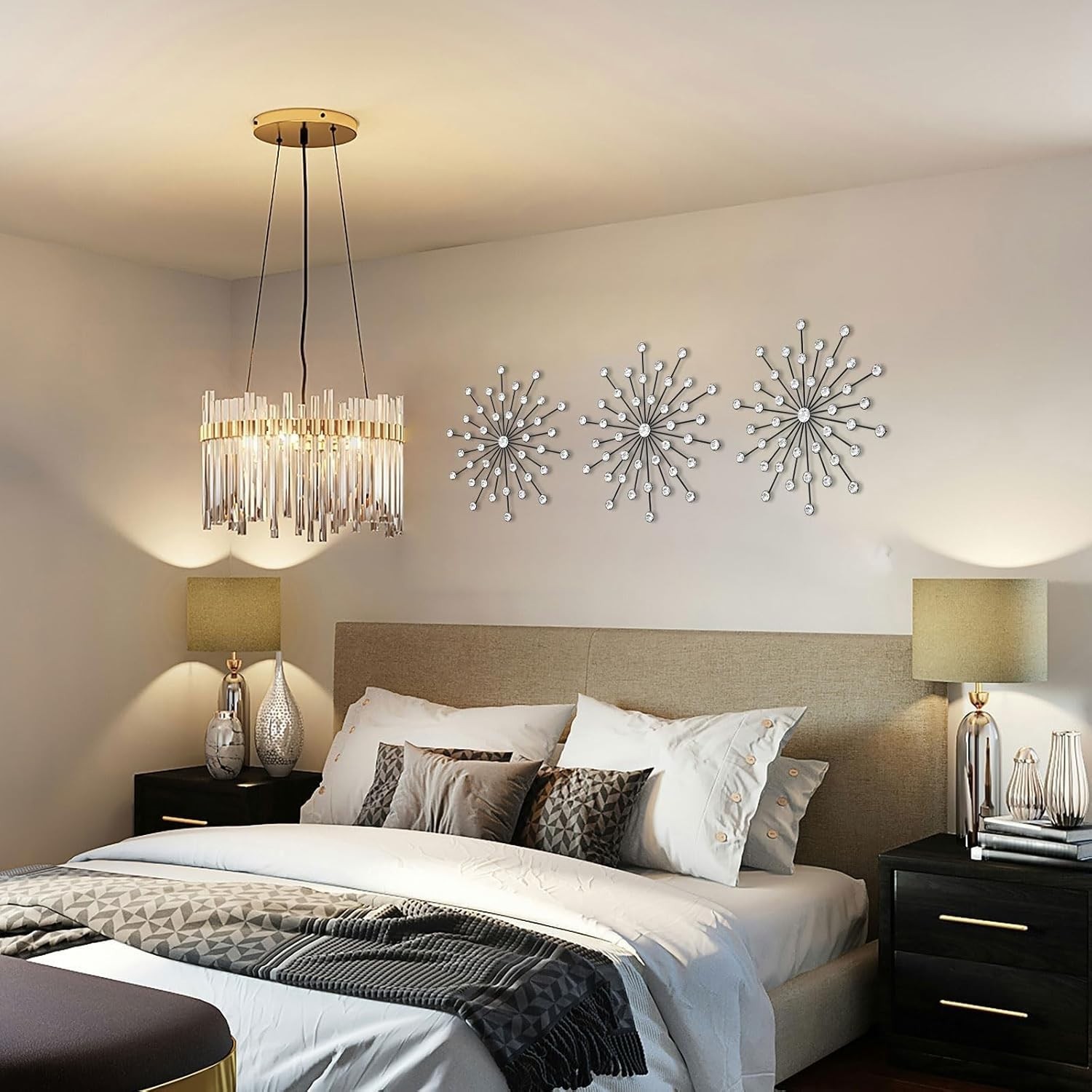 Shining Crystal Rhinestone Wall Sculptures