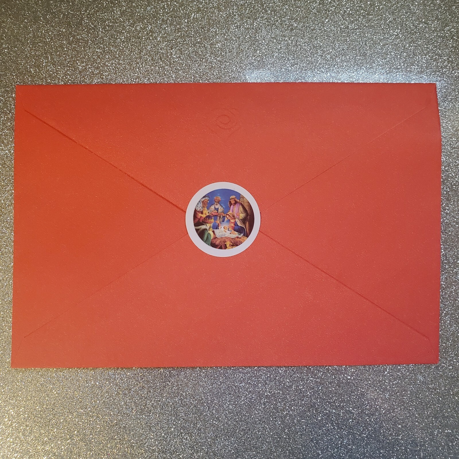 30 Holiday Christmas Religious Nativity Scene ENVELOPE SEALS LABELS 1.5" ROUND