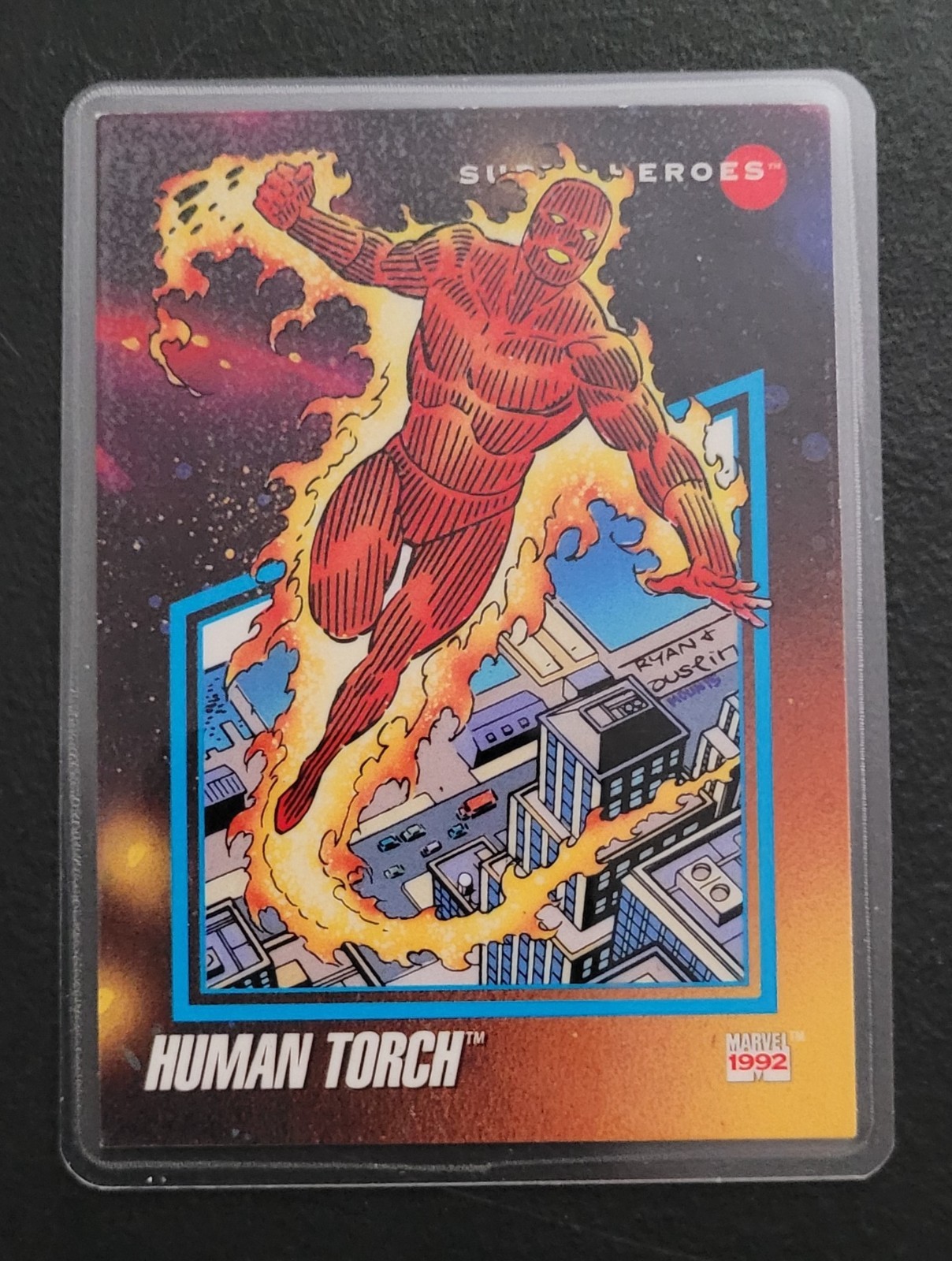1990's Impel Marvel Universe Super Heroes Fridge/Locker/Cabinet Laminated Magnet