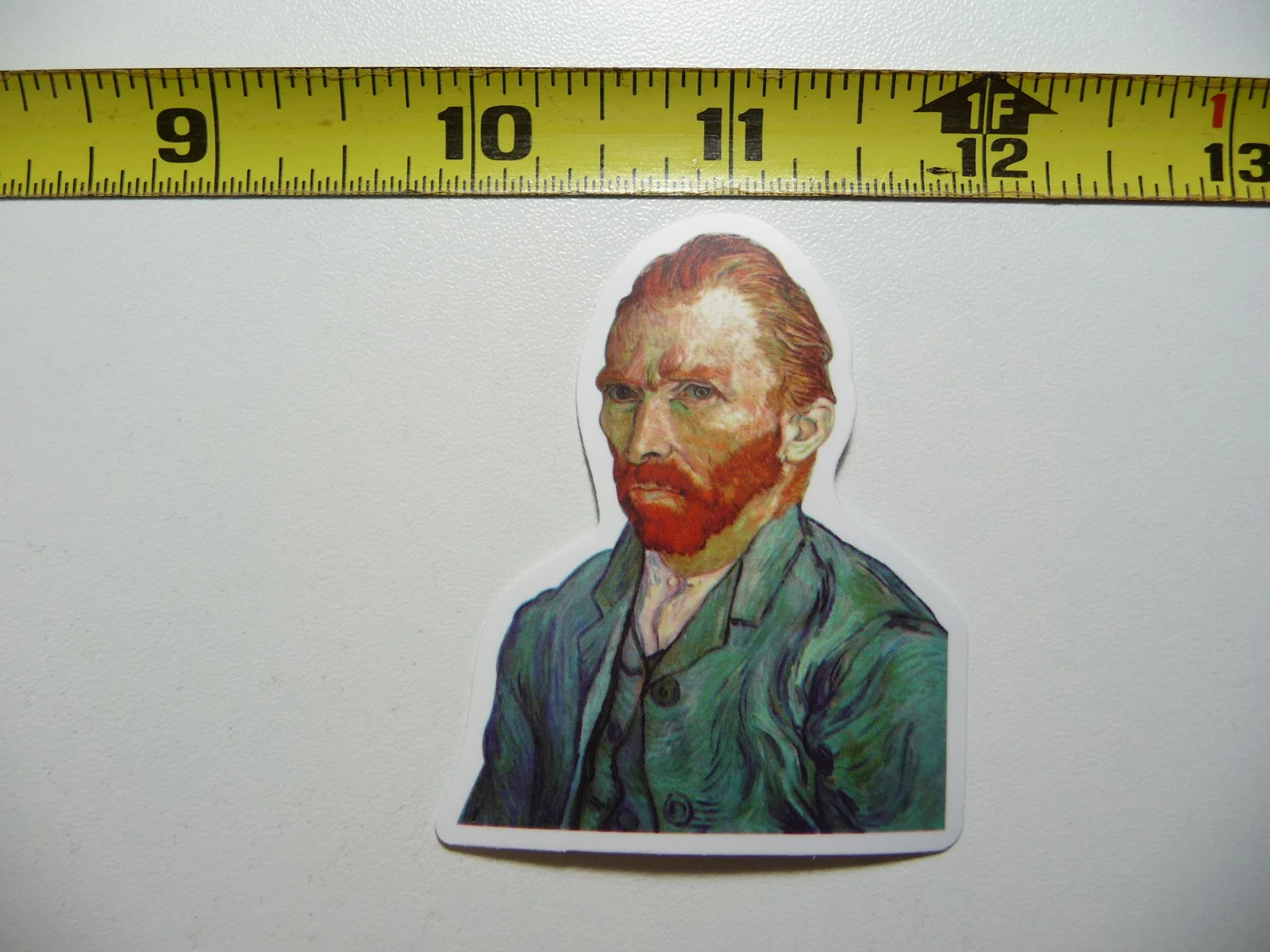 VAN GOGH SELF PORTRAIT SMALL STICKER DECAL PAINTING ARTWORK MUSEUM ART