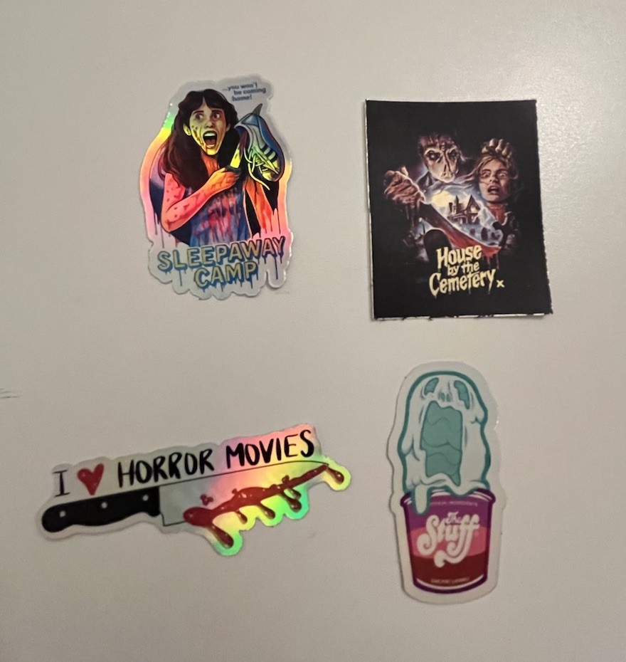 Mystery Horror Holographic Sticker Pack (Set Of 8 Stickers)