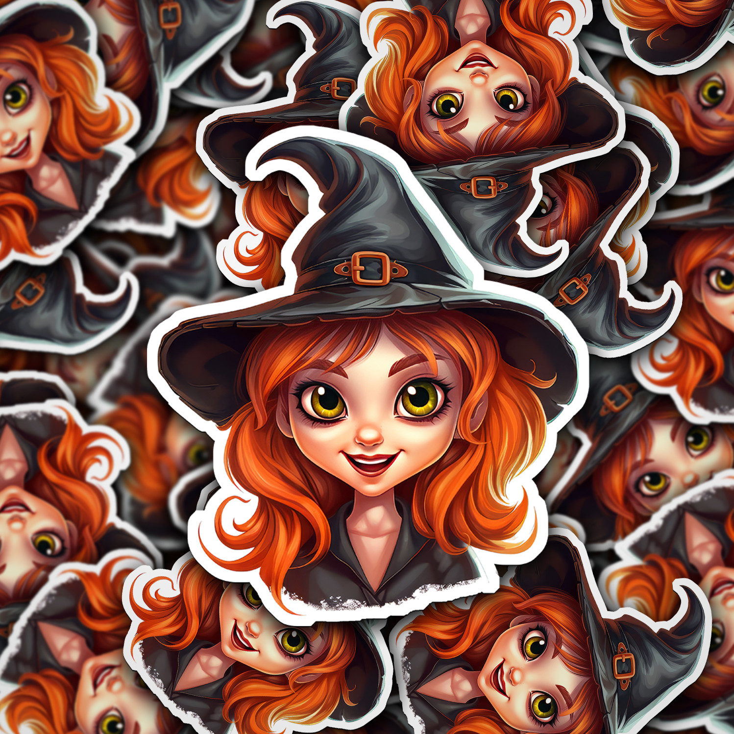 Happy Witch Vinyl Sticker – Spreading Smiles and Magic Everywhere