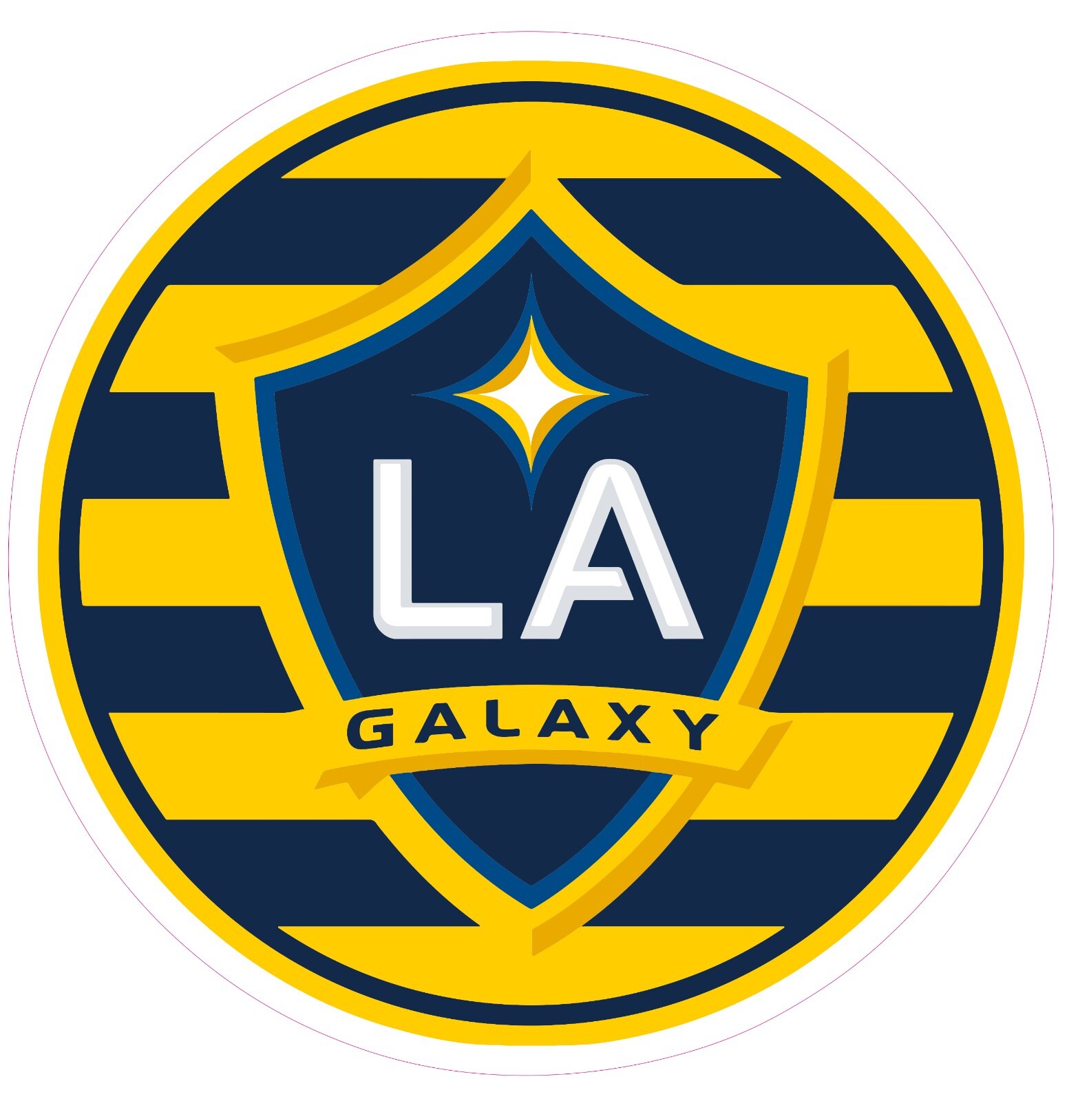Los Angeles Galaxy Soccer Vinyl Decal Sticker Car Truck Bumper Laptop Mug