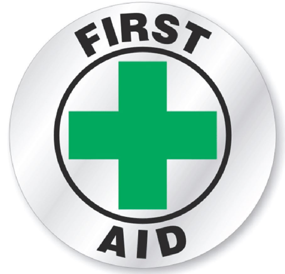 First Aid Hard Hat Decal Hardhat Sticker Helmet Label H172