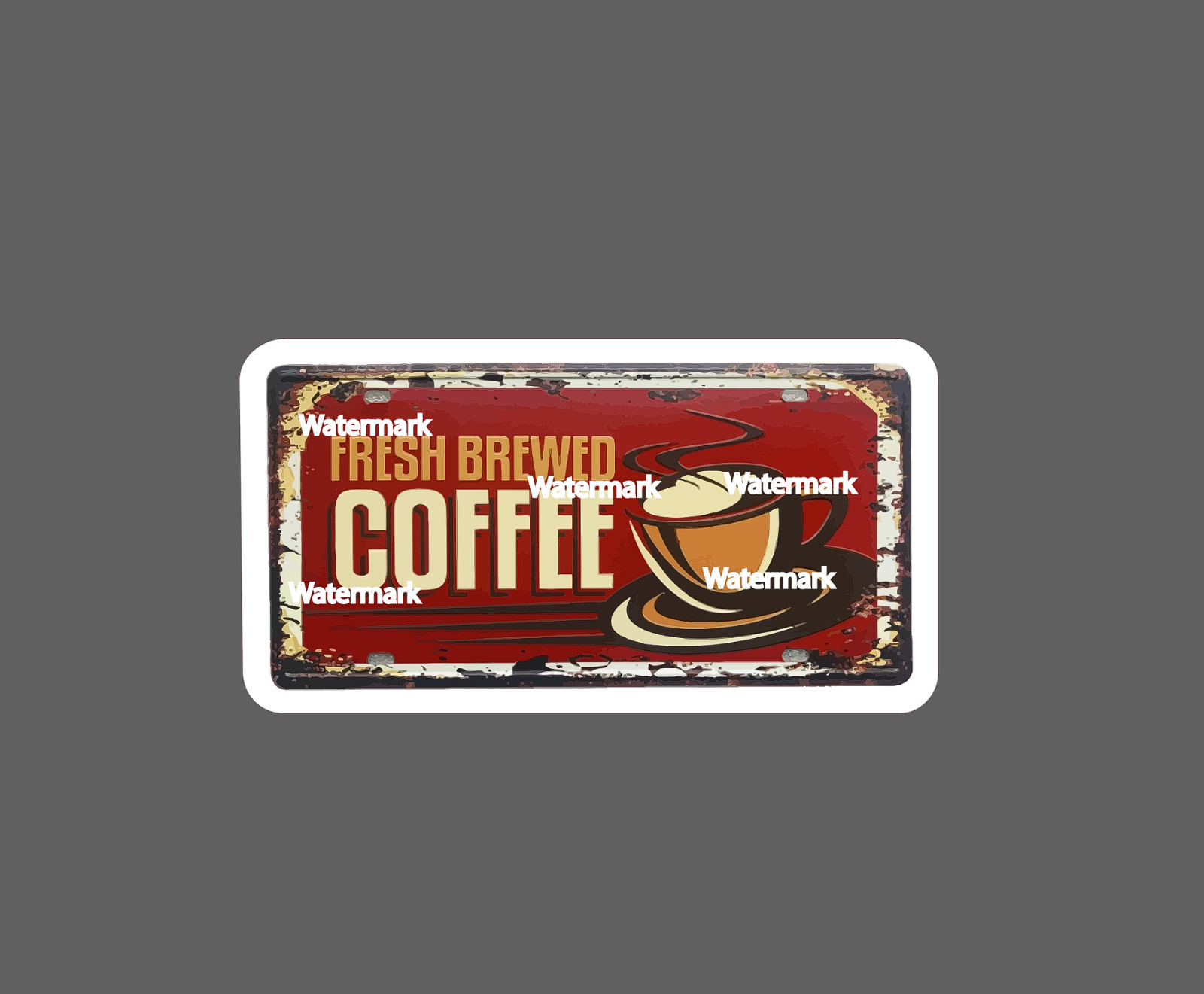Fresh Coffee Sticker Brew Retro Waterproof – Buy Any 4 For $1.75 EACH Storewide!