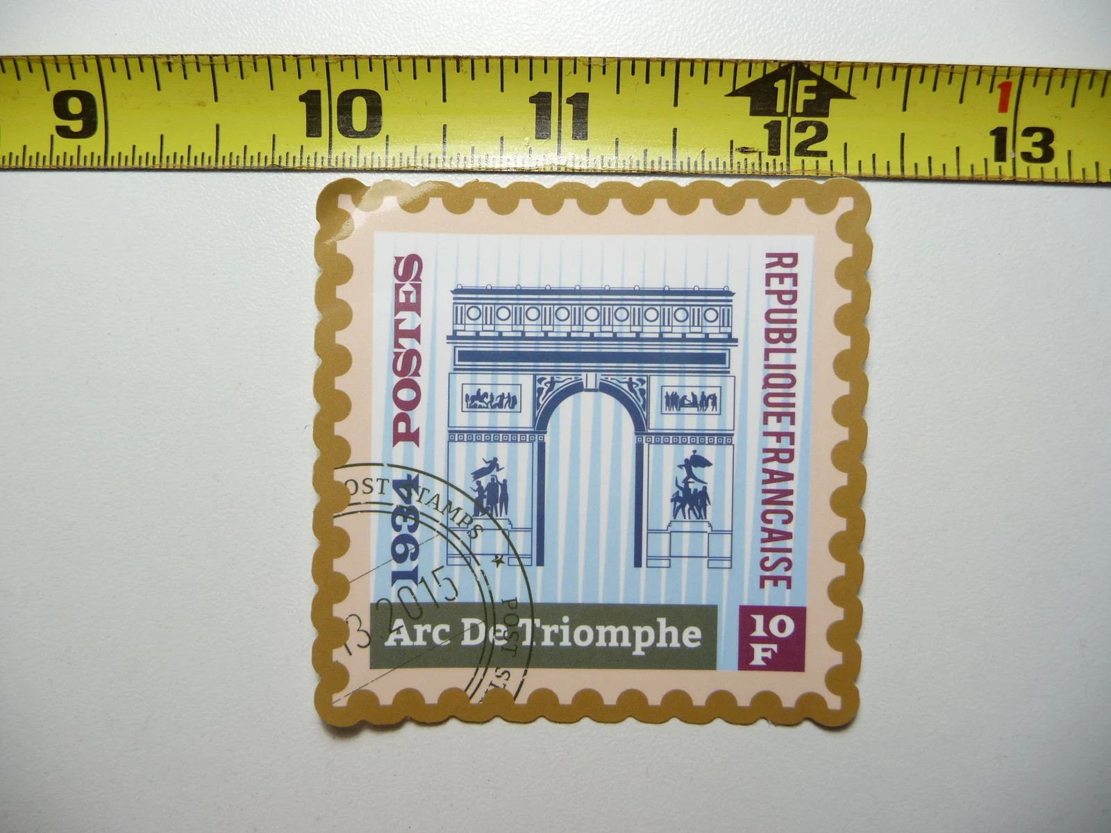ARC DE TRIOMPHE PARIS FRANCE FRANCAISE #10 SMALL STICKER DECAL SCRAPBOOKING