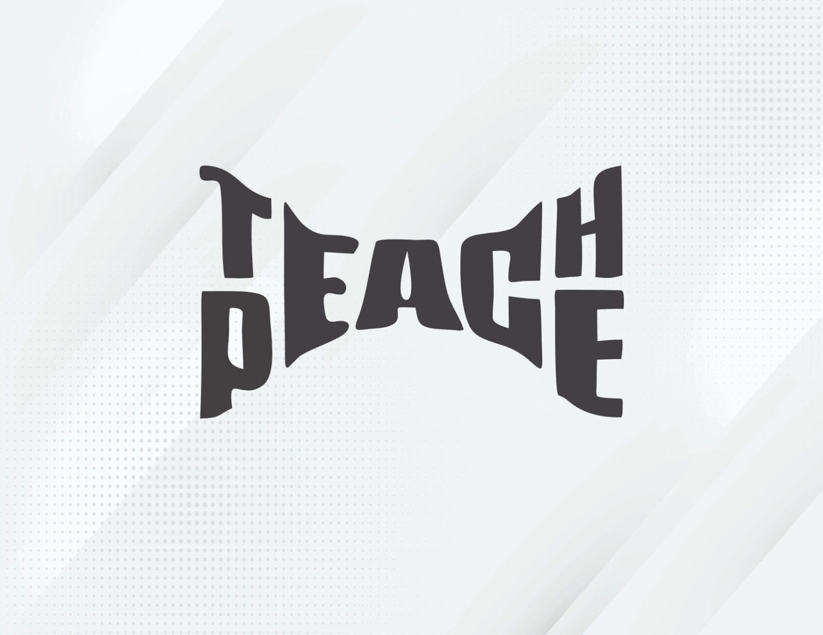 Teach Peace Die Cut Vinyl Decal Transfer Sticker Quotes & Sayings Premium Vinyl