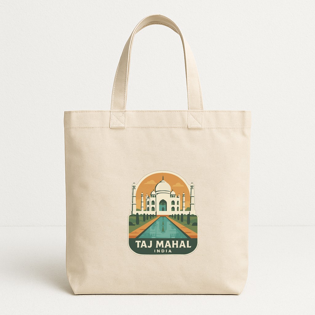 Taj Mahal India Iron On Heat Transfer Vinyl HTV Die-Cut Symbolic Landmark Design