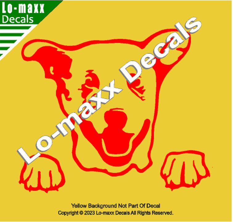 Happy Dog Cute Car Window Custom Graphic Design Original Die Cut Vinyl Decal